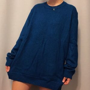 American Eagle Oversized Blue Teal Sweater “Dress”